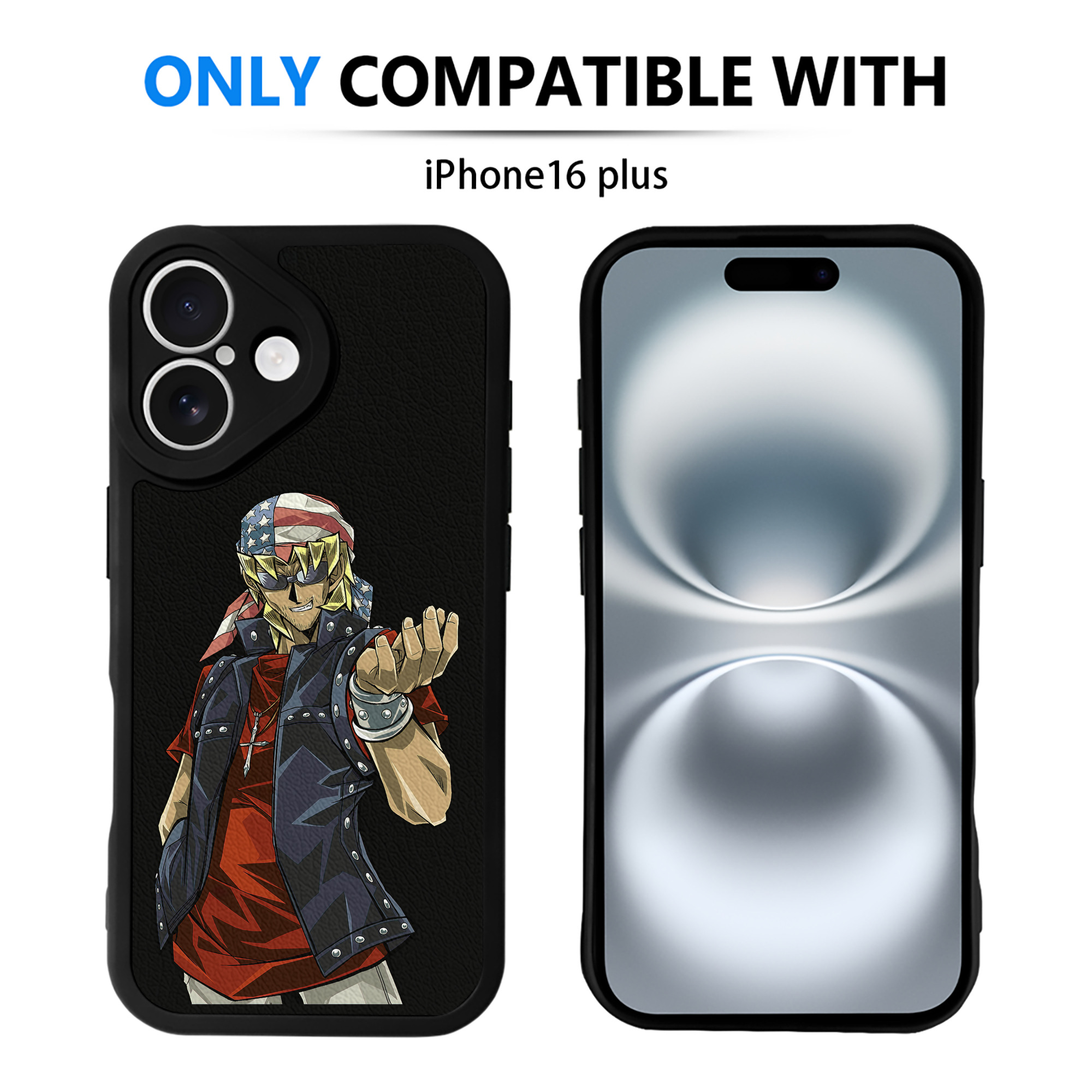 遊☆戯☆王 Yu-Gi-Oh! 【iPhone 16シリーズ対応】シリコンスマホケース（レザー調） 材質：シリコン